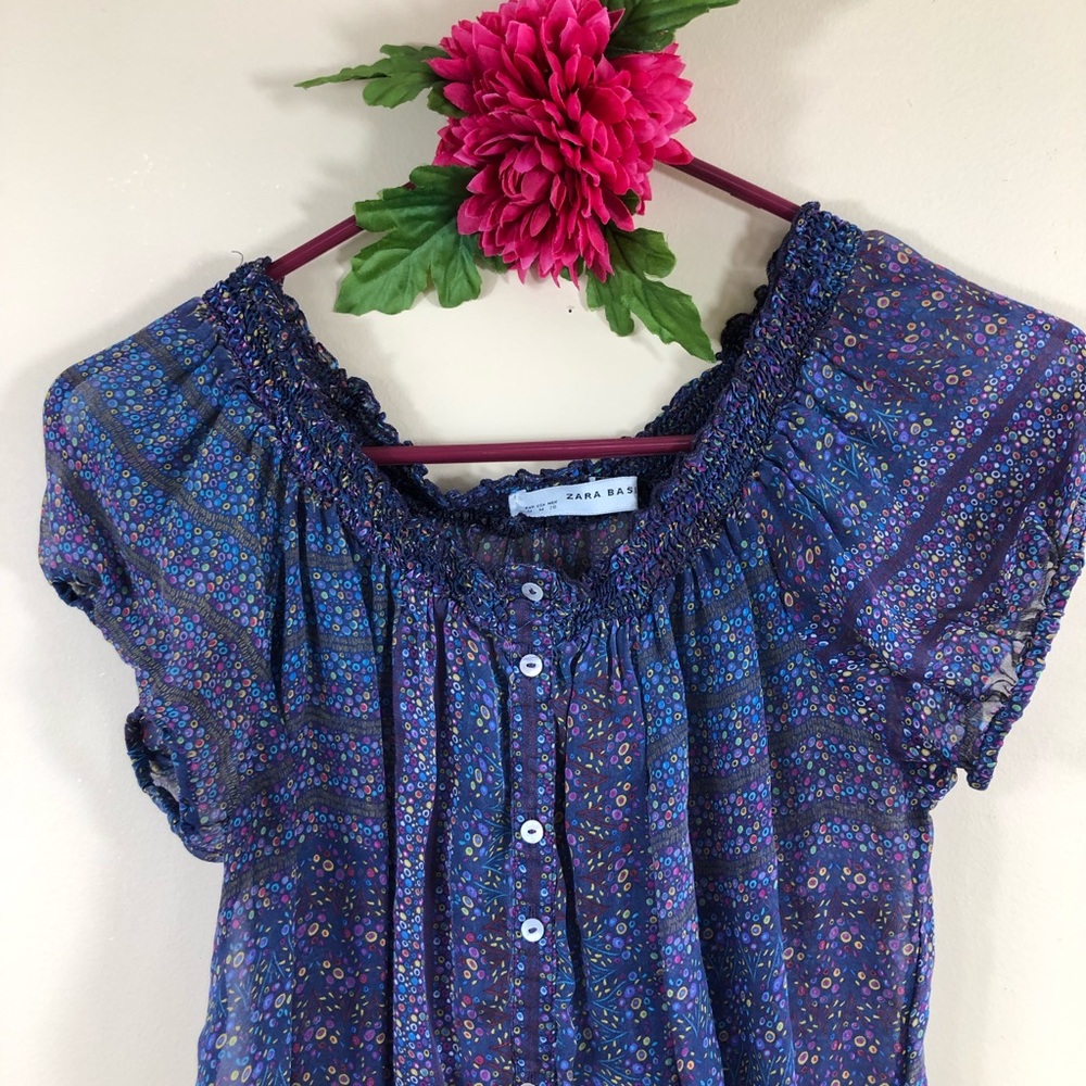 ZARA 100% SILK BLOUSE